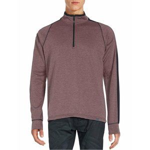 Hawke &‎ Co Quarter Zip ProFlex Sweatshirt Men's XXL 2XL Maroon Long Sleeve